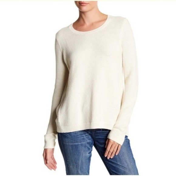 Madewell Riverside Texture Sweater Antique White size XS - Picture 3 of 7